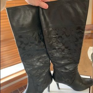 Coach.   Elitta sexy black boots.